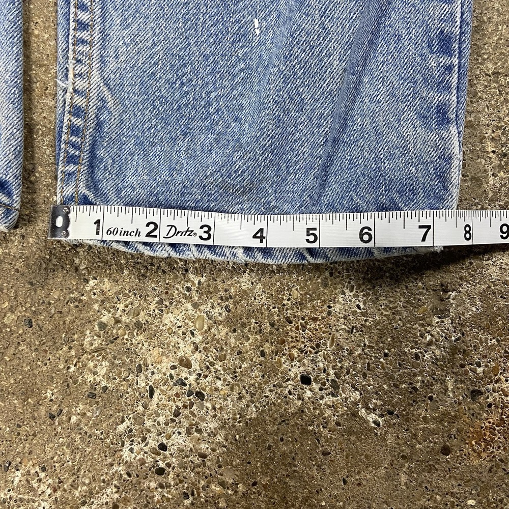 Vintage 90s Levi's 550 Jeans Size 33x32 Blue Denim Light Wash Relaxed Fit - Picture 11 of 13